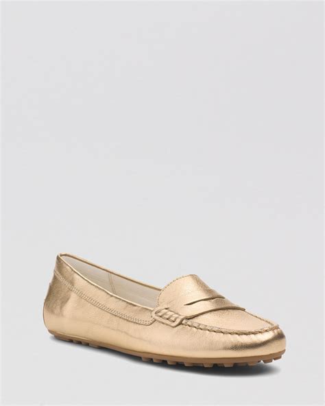 michael kors gold loafers|Michael Kors loafers for women.